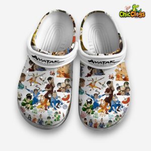 Avatar The Last Airbender Cartoon White 3D Printed Classic Crocs Shoes - Image 3