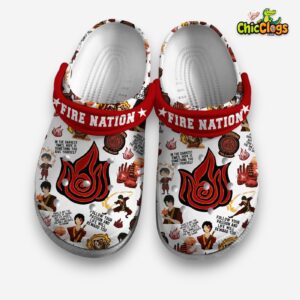 Avatar The Last Airbender Fire Nation 3D Printed Classic Crocs Shoes - Image 3