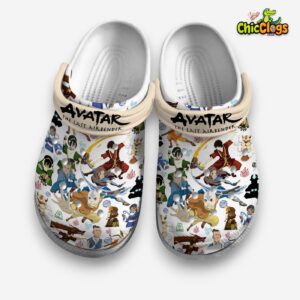 Avatar The Last Airbender White 3D Printed Classic Crocs Shoes - Image 3