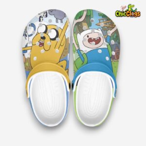 Adventure Time Cartoon 3D Printed Classic Crocs Shoes - Image 3