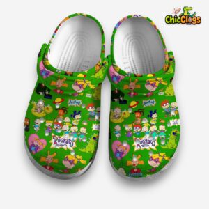 Adulting Rugrats Green 3D Printed Classic Crocs Shoes - Image 3