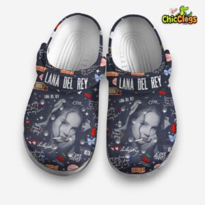 Aesthetic Beautiful Lana Del Rey Dark Mode Music Classic Crocs Shoes - Image 3