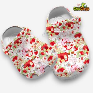 Amazing Strawberry Shortcake Cartoon 3D Printed Classic Crocs Shoes - Image 3