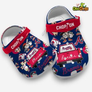 Atlanta Braves MLB Baseball Team Sport Crocs For Kids & Adults - Image 3