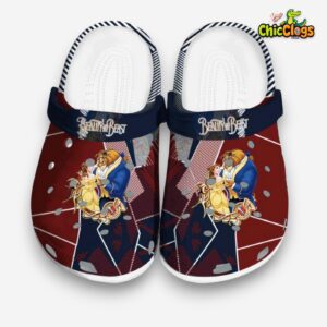 Beauty And The Beast Geometric Background Unisex Crocs - Image 3