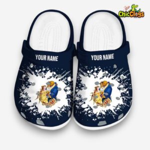 Beauty And The Beast Splatter Graphics Unisex Crocs - Image 3