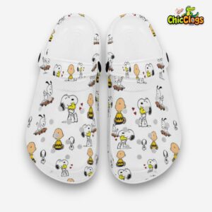 Best Friends Forever Snoopy, Woodstock And Charlie Brown Cartoon Clogs - Image 1