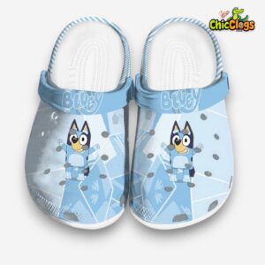 Bluey Geometric Background Unisex Crocs - Image 3