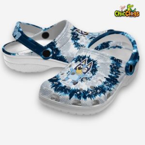 Bluey Radiant Burst Effect 3D Printed Classic Crocs Shoes - Image 1