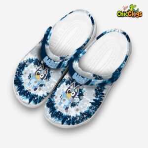 Bluey Radiant Burst Effect 3D Printed Classic Crocs Shoes - Image 2