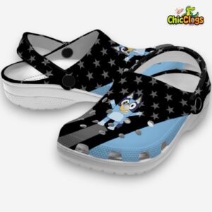 Bluey Stellar Stripes Theme Unisex Crocs - Image 1
