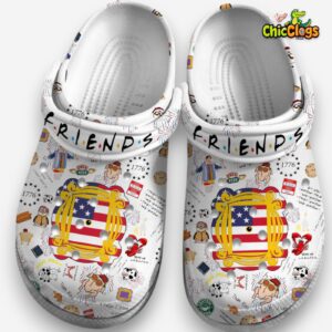 Breathable Friends TV Series 4th Of July Independence Day Clogs - Image 2