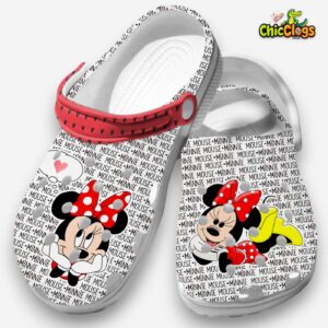 Breathable Minnie Mouse Cartoon 3D Printed Classic Crocs Shoes - Image 2
