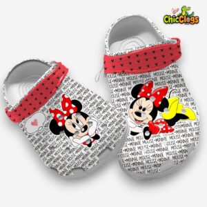 Breathable Minnie Mouse Cartoon 3D Printed Classic Crocs Shoes - Image 3