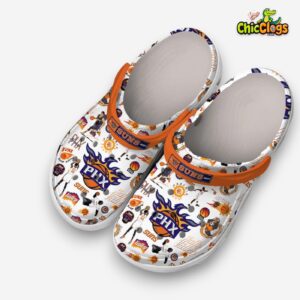 Classic White Shoes Phoenix Suns Sport Classic Crocs Shoes - Image 1