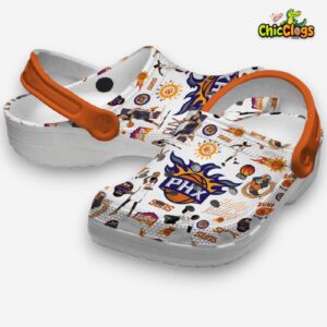 Classic White Shoes Phoenix Suns Sport Classic Crocs Shoes - Image 2