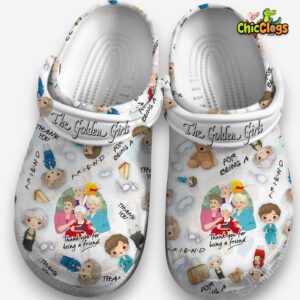 Classic White Shoes The Golden Girls Movie 3D Printed Classic Crocs Shoes - Image 3