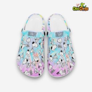 Colorful Clogs Funny Snoopy Cartoon Slippers For Kids & Adults - Image 1