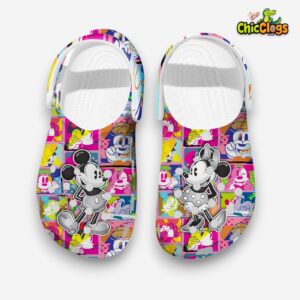 Colorful Clogs Mickey And Minnie Cartoon Slippers - Image 2