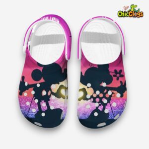 Colorful Design Mickey And Minnie Classic Clogs Slippers - Image 1