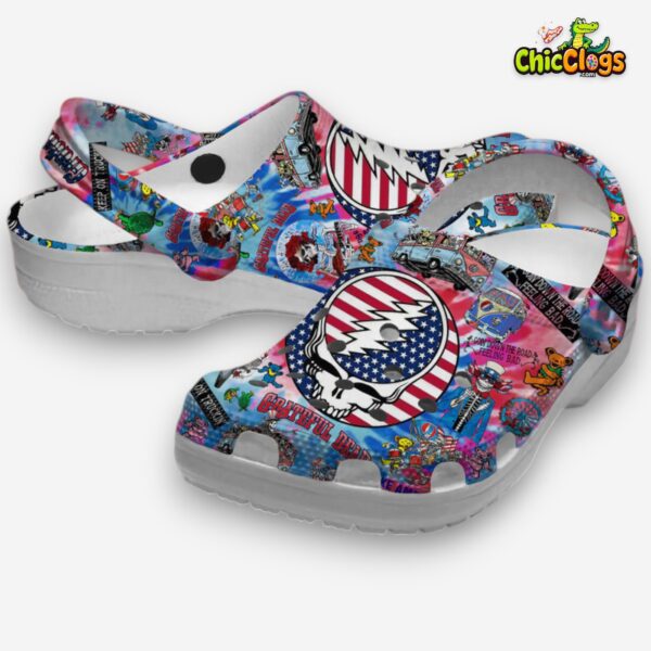 colorful-patriot-4th-of-july-grateful-dead-3d-printed-classic-crocs-shoes-1_o1ienr