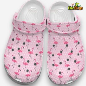 Comfortable Clogs Flamingo Pink Slippers - Image 1