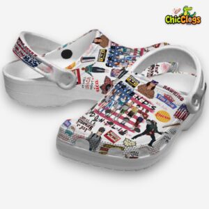 Comfortable Stranger Things White Classic Crocs Shoes - Image 1