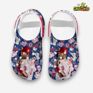 Cool Bryce Harper Philadelphia Phillies MLB Team Clogs Shoes - Image 1