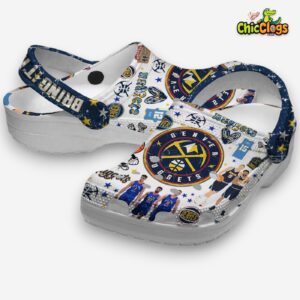 Cool Denver Nuggets NBA Team Sport 3D Printed Classic Crocs Shoes - Image 2