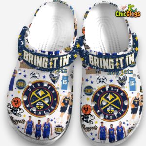 Cool Denver Nuggets NBA Team Sport 3D Printed Classic Crocs Shoes - Image 3