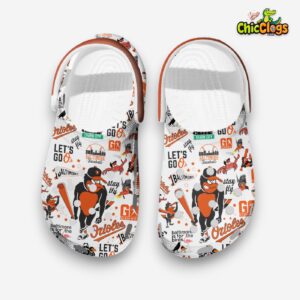 Cool Design Baltimore Orioles MLB Classic Crocs For Kids & Adults - Image 1
