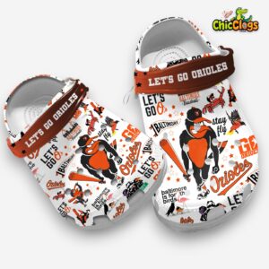 Cool Design Baltimore Orioles MLB Classic Crocs For Kids & Adults - Image 3