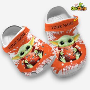 Custom Name Baby Yoda Cincinnati Bengals Nfl 3D Printed Classic Crocs Shoes - Image 1