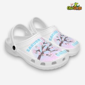 Custom Name Beautifull Sakura 3D Printed Classic Crocs Shoes - Image 3