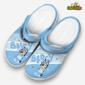 Custom Name Bluey Vibrant Dual Tone Unisex Crocs - Image 2