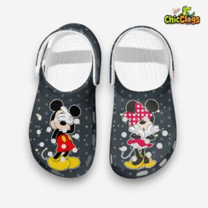 Custom Name Clogs Mickey And Minnie Cute Clogs Shoes - Image 2