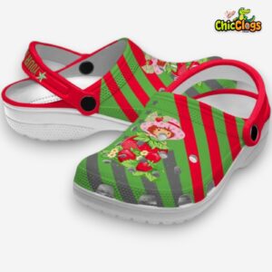 Custom Name Clogs Strawberry Shortcake Slippers - Image 1