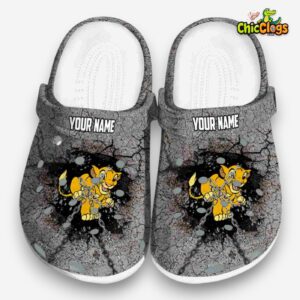Custom Name Customized The Lion King Cracked Ground Texture Classic Crocs - Image 3