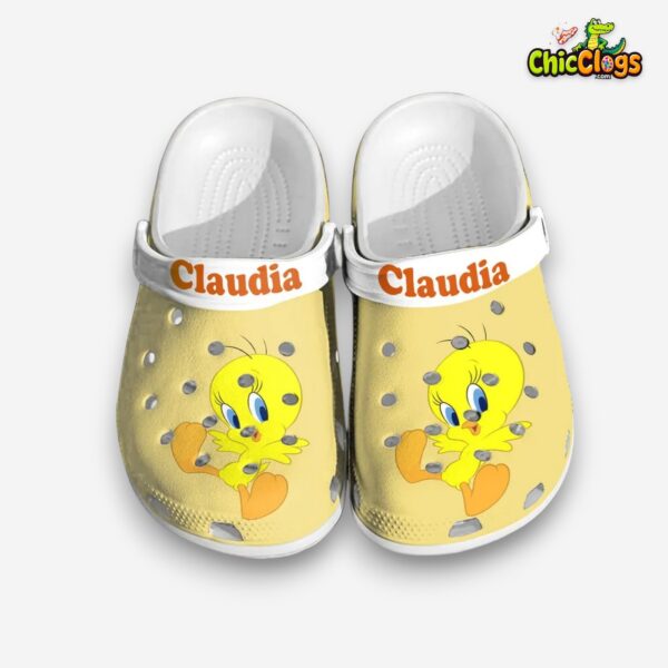 custom-name-cute-tweety-orange-3d-printed-classic-crocs-shoes-1_bgdb2n