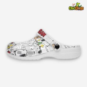 Custom Name Detective Snoopy Go To Word 3D Printed Classic Crocs Shoes - Image 2