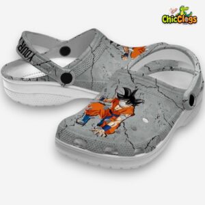 Custom Name Dragon Ball Cracked Texture Classic Crocs - Image 2