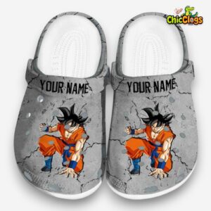 Custom Name Dragon Ball Cracked Texture Classic Crocs - Image 3