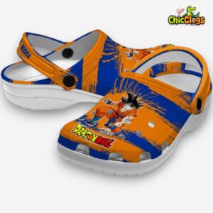 Custom Name Dragon Ball Paint Splatter Graphics Classic Crocs - Image 2