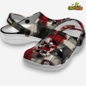 Custom Name Dragon Ball Plaid Fusion Classic Crocs - Image 2