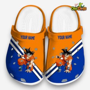 Custom Name Dragon Ball Striped Accents 3D Printed Classic Crocs Shoes - Image 3