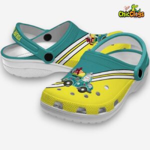 Custom Name Easter Striped Accents 3D Printed Classic Crocs Shoes - Image 2