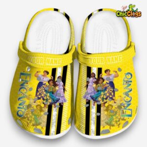 Custom Name Encanto Contrasting Stripes 3D Printed Classic Crocs Shoes - Image 3