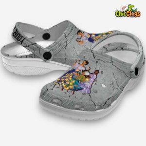 Custom Name Encanto Cracked Texture 3D Printed Classic Crocs Shoes - Image 2