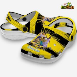 Custom Name Encanto Paint Splatter Graphics Unisex Crocs - Image 1