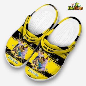 Custom Name Encanto Paint Splatter Graphics Unisex Crocs - Image 2
